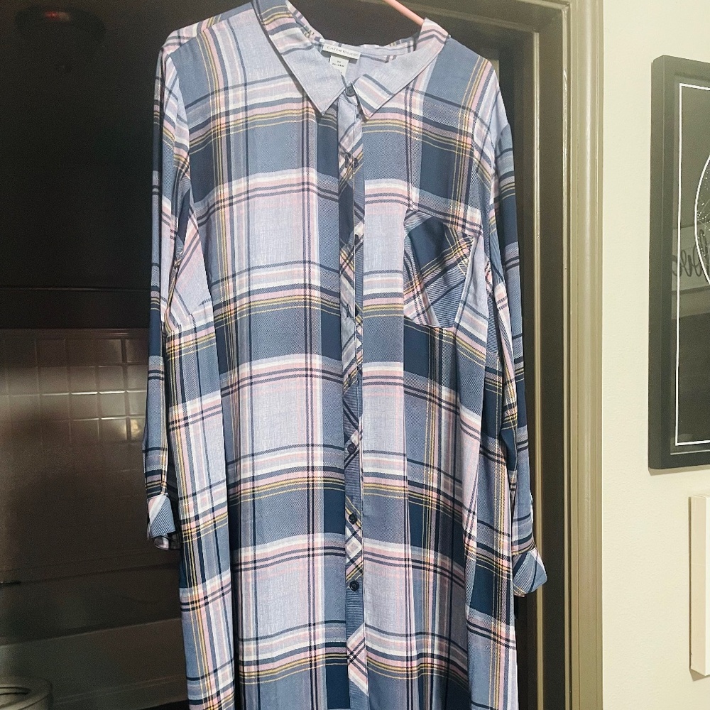 Plaid Top by Catherines